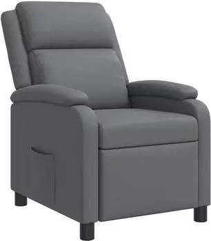 vidaXL Liegesessel grau Kunstleder (42034844)