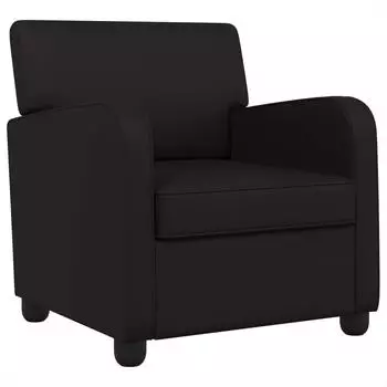vidaXL Sessel schwarz Kunstleder
