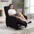 HomCom Relaxsessel mit Liegefunktion, Leinenoptik, Taschenfederkern, bis 150kg