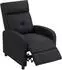 HomCom Relaxsessel mit Liegefunktion, Leinenoptik, Taschenfederkern, bis 150kg