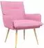 vidaXL Sessel rosa Stoff