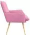 vidaXL Sessel rosa Stoff