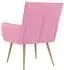 vidaXL Sessel rosa Stoff