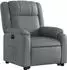 vidaXL Relaxsessel mit Aufstehhilfe, elektrisch, grau, Kunstleder (3205167)