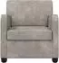 vidaXL Sessel hellgrau Kunstwildleder (42043424)