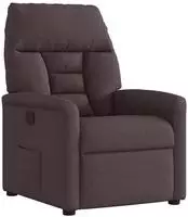 vidaXL Relaxsessel Dunkelbraun Stoff