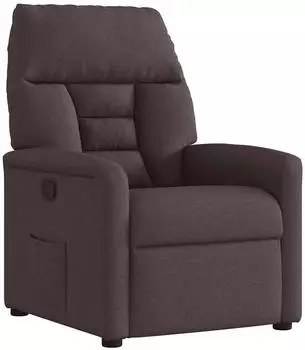vidaXL Relaxsessel dunkelbraun, Stoff (4015547)