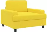 vidaXL Sessel Helles Gelb Stoff
