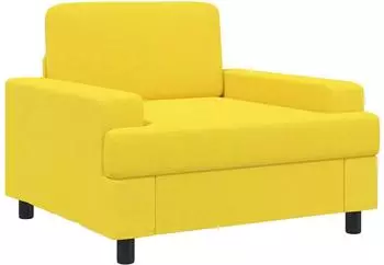 vidaXL Sessel hellgelb, Stoff (42043463)