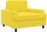 vidaXL Sessel hellgelb, Stoff (42043463)