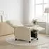 vidaXL Liegesessel creme, Kunstleder, verstellbar (42034882)