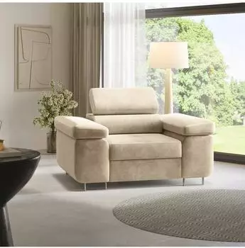 Masseno CALVO M Polstersessel ergonomisch, creme (MONOLITH 04)