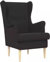vidaXL Sessel Schwarz Boucl&eacute;