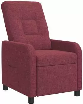 vidaXL Liegesessel weinrot, Stoff, Metallgestell (42035024)
