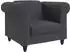 Dorel Home Felix II Chesterfield-Sessel Breit-Cord, anthrazit, verstellbare Rückenlehne (66791536-0)
