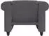 Dorel Home Felix II Chesterfield-Sessel Breit-Cord, anthrazit, verstellbare Rückenlehne (66791536-0)
