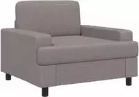 vidaXL Sessel Taupe Stoff