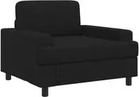 vidaXL Sessel Schwarz Stoff