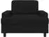 vidaXL Sessel schwarz, Stoff (42043456)