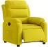 vidaXL Relaxsessel elektrisch, Samt, gelb (3205077)