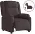 vidaXL Relaxsessel elektrisch, Stoff, dunkelbraun (3205183)
