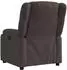 vidaXL Relaxsessel elektrisch, Stoff, dunkelbraun (3205183)