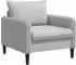 vidaXL Sessel XL hellgrau, Samt