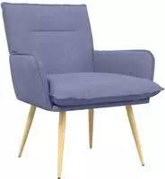 vidaXL Sessel Jeans blau Stoff