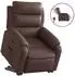 vidaXL Relaxsessel mit Aufstehhilfe, elektrisch, braun, Kunstleder (3205058)