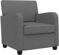 vidaXL Sessel Dunkelgrau Stoff