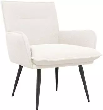 vidaXL Sessel Boucl&eacute;, creme