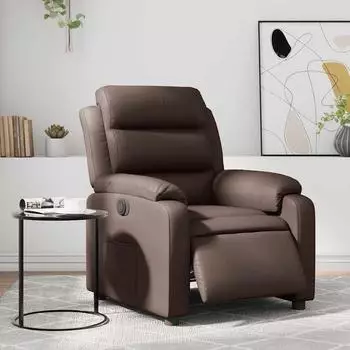 vidaXL Elektrischer Relaxsessel braun, Kunstleder (3205030)