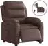 vidaXL Elektrischer Relaxsessel braun, Kunstleder (3205030)