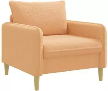 vidaXL XL-Sessel beige, Boucl&eacute;