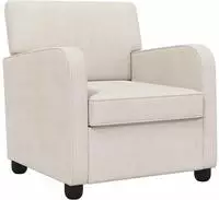 vidaXL Sessel Creme Chenille