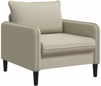 vidaXL Sessel XL, Samt, sand
