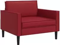 vidaXL XL-Sessel Bordeauxrot Kunstleder