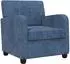 vidaXL Sessel blau Chenille