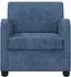 vidaXL Sessel blau Chenille