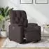 vidaXL Relaxsessel elektrisch, dunkelbraun, Stoff (3204691)