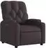 vidaXL Relaxsessel elektrisch, dunkelbraun, Stoff (3204691)
