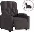 vidaXL Relaxsessel elektrisch, dunkelbraun, Stoff (3204691)