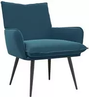 vidaXL Sessel Blau Samt
