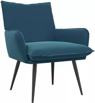 vidaXL Sessel blau, Samt