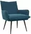 vidaXL Sessel blau, Samt