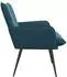 vidaXL Sessel blau, Samt