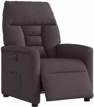 vidaXL Relaxsessel elektrisch, Stoff, dunkelbraun (3303017)