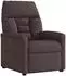 vidaXL Relaxsessel elektrisch, Stoff, dunkelbraun (3303017)