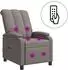 vidaXL Massage-Relaxsessel, taupe, Stoff (42034975)