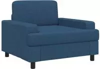 vidaXL Sessel Blau Stoff